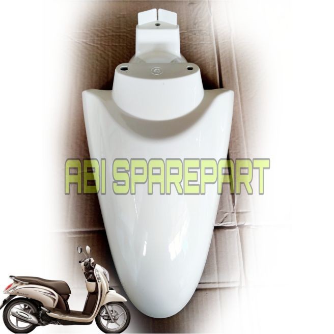 SPAKBOR DEPAN HONDA SCOOPY FI 2015-2017 CREAM