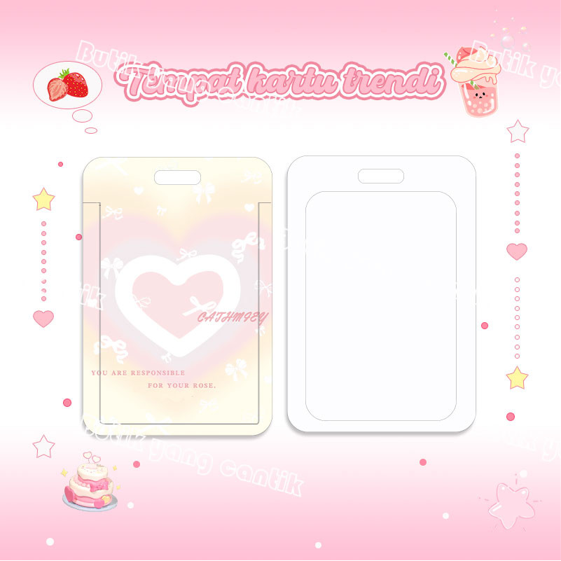 

ID Card Holder,Tempat Kartu Cinta Pink Lucu, Cocok untuk Kantor/Sekolah, Kartu Pelajar/Kartu Transportasi, Kartu Akses, KTP, Flazz, Kartu Kredit Elektronik dan Uang Elektronik.