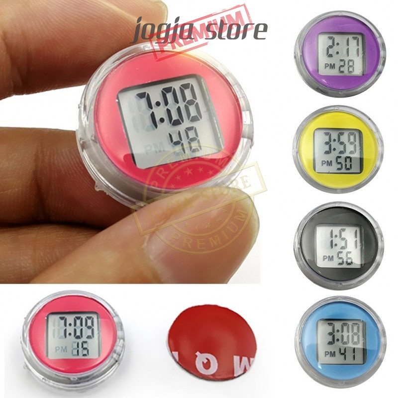 Jam Digital Motor & Mobil Jam Mini Stang Motor Waterproof IP64 Aksesoris Body Motor