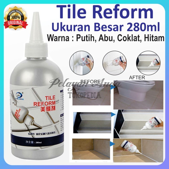 Cairan Pengisi Nat Keramik Anti Jamur -Tile Reform Pengisi Nat Keramik - 150ml Putih