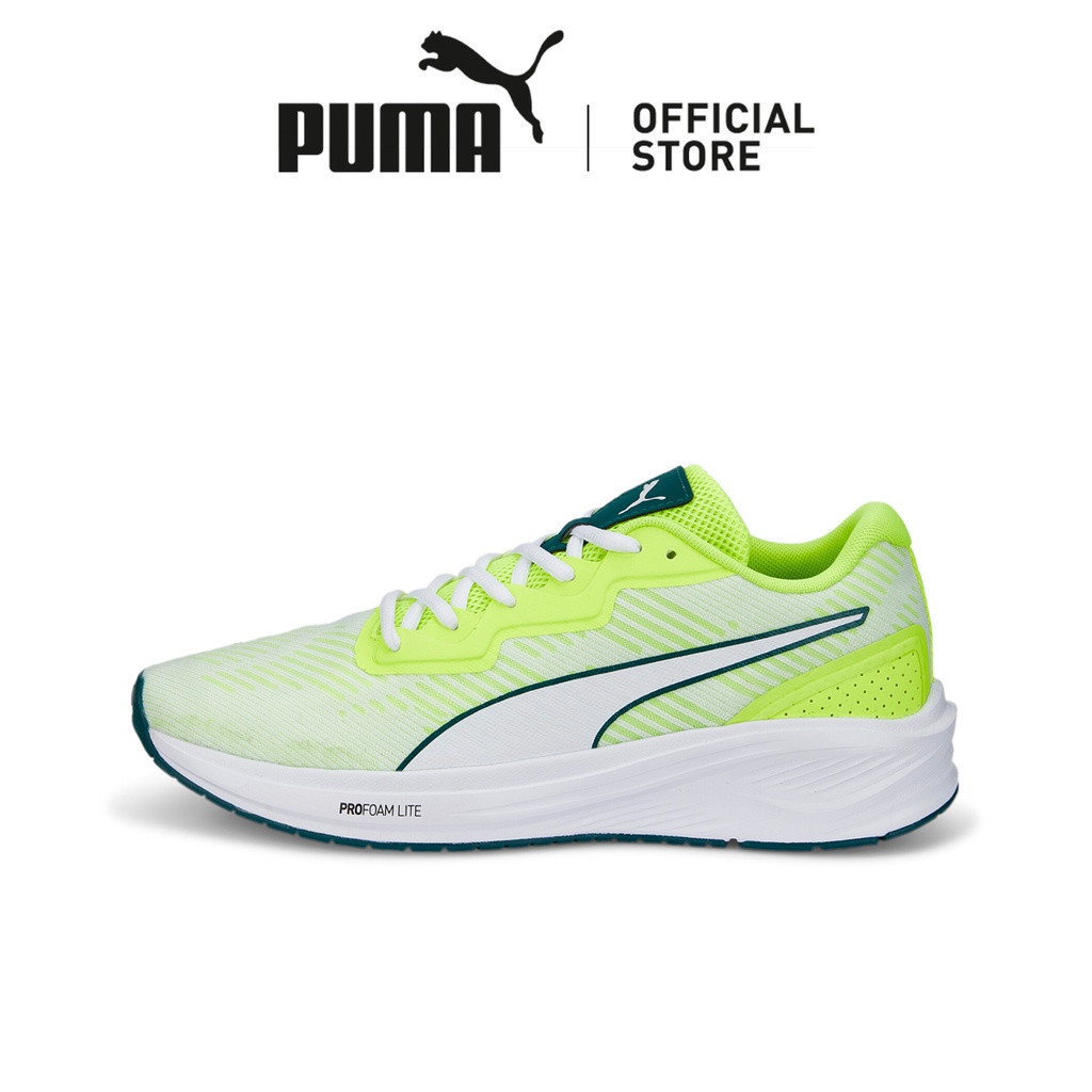 PUMA Sepatu Lari Aviator ProFoam Sky Lime Squeeze-Puma White-Puma Black