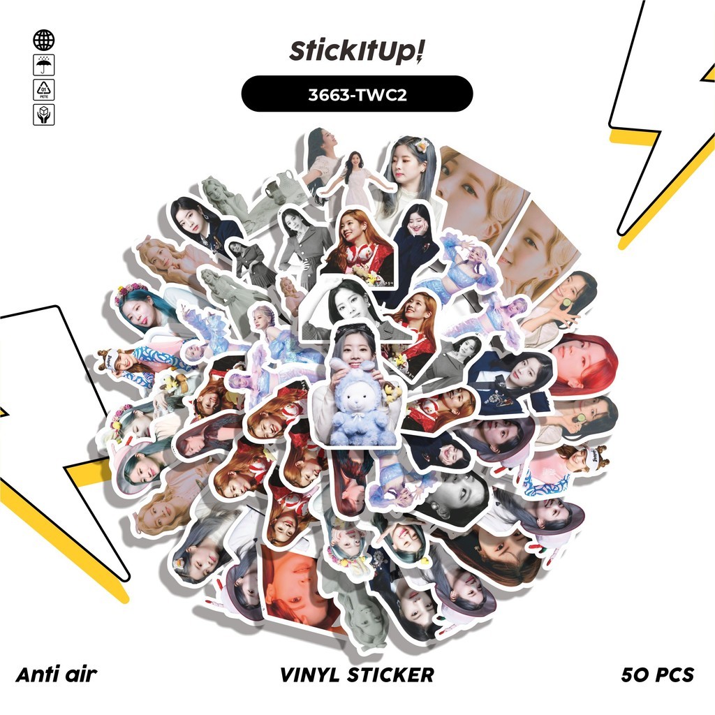 

COD✨ 50 Pcs Stiker TWICE DAHYUN Lucu Anti Air Untuk Dekorasi Notebook Sepeda Skateboard Handphone DIY