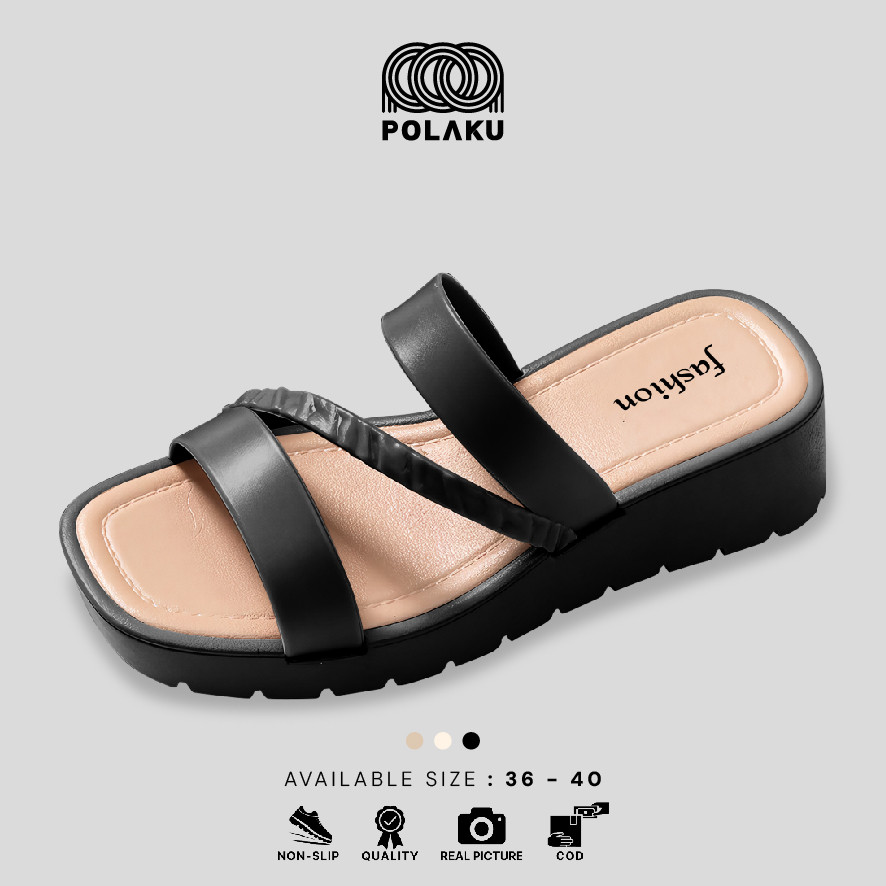 PLK SALE 90% Sandal Wedges Platfrom Wanita Sandal Tali Wanita Korean Style TG1998