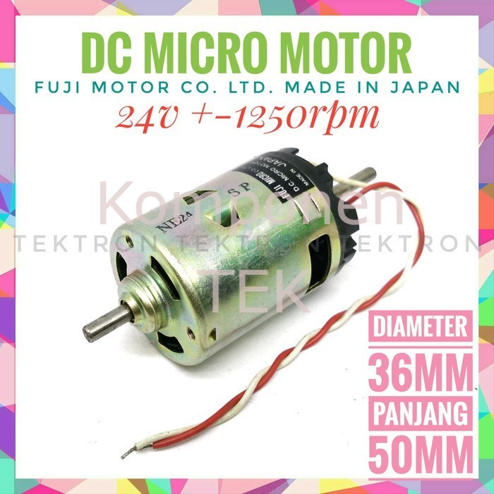 Motor DC 24V, Fuji Micro made in Japan