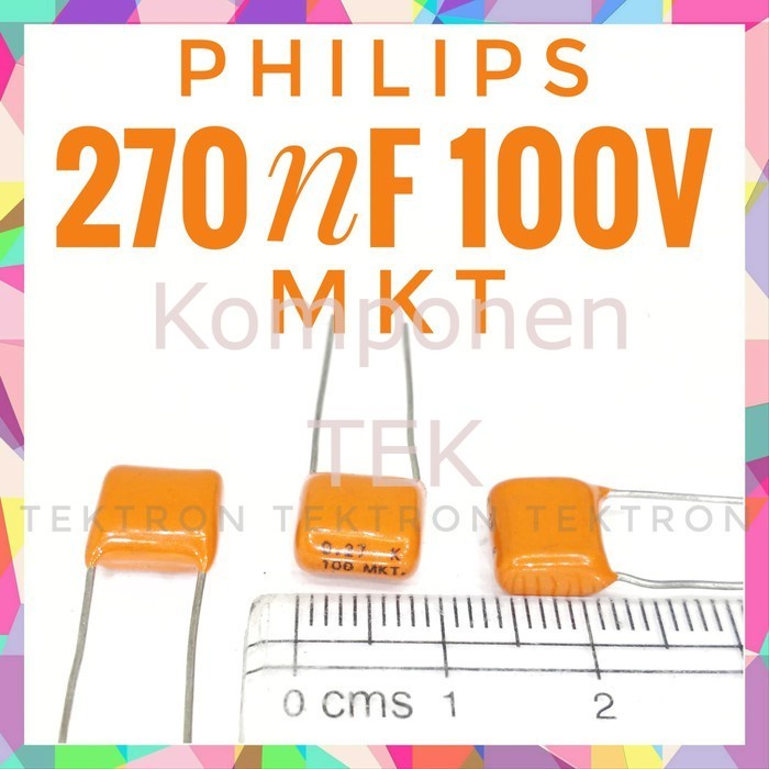 Philips 270nF 100V MKT 274 0.27uF