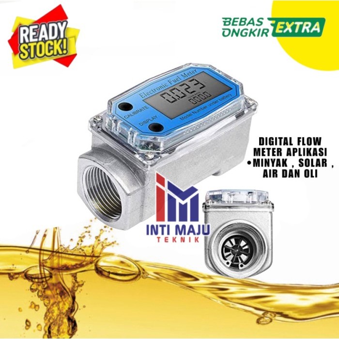 Flow meter turbine Digital 2" Flow meter DIGITAL Air/minyak/solar 2"