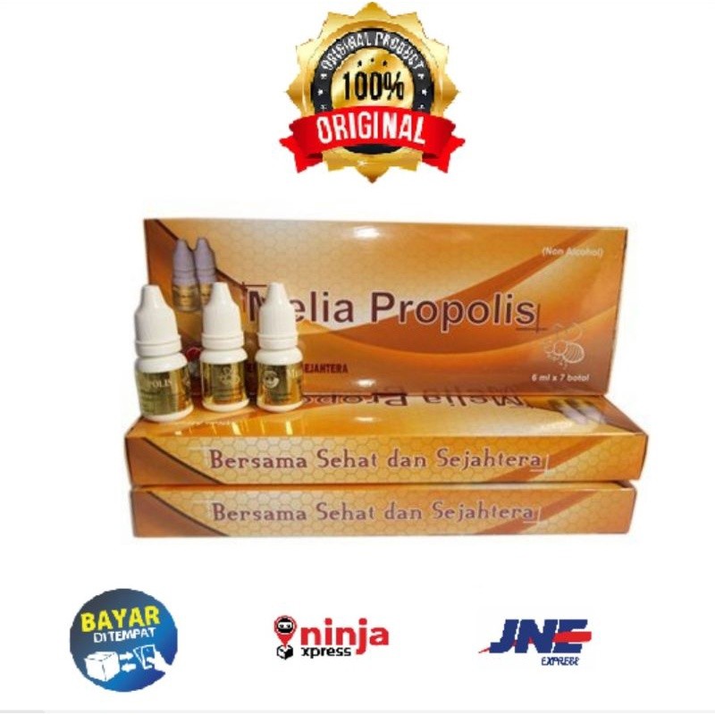 PROPOLIS MELIA PROPOLIS 1 BOTOL & 1 BOX ASLI ORIGINAL 100% MELIA SEHAT SEJAHTERA 6 ML ORI 100% OBAT 