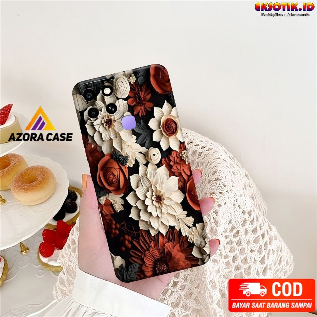 Case Infinix Smart 6 - Casing Infinix Smart 6 - Fashion Case - Silikon Infinix Smart 6  - Motif Kere