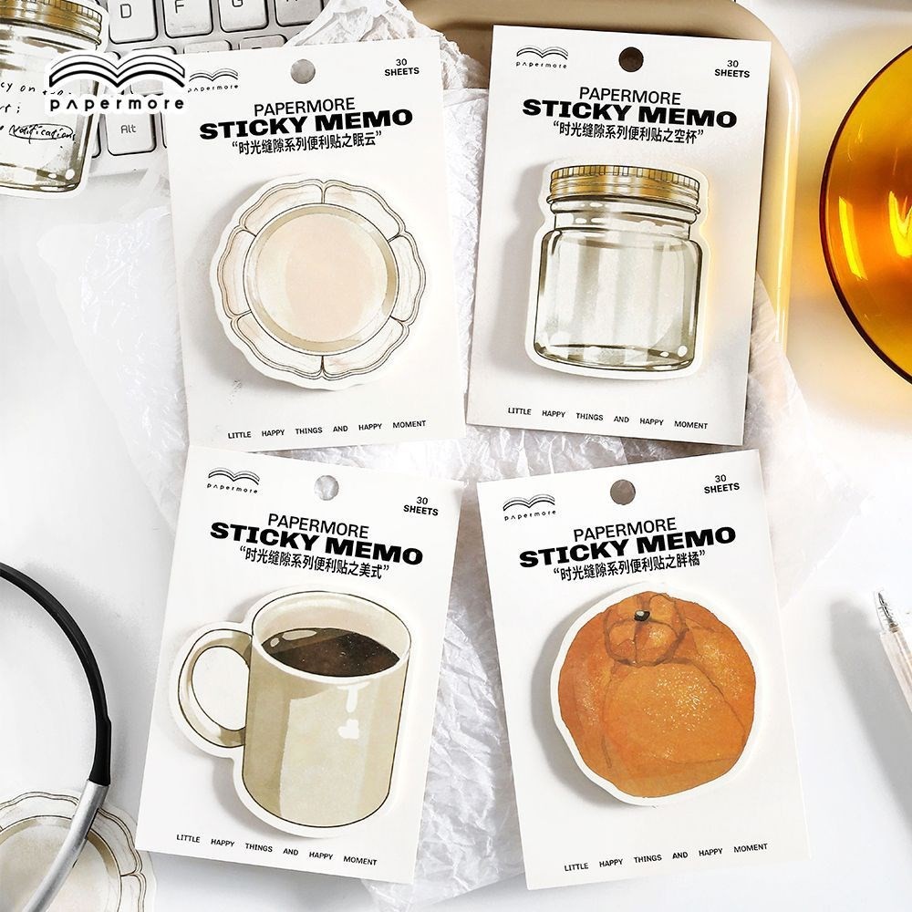 

30 Pcs Coffee Drink Kawaii Cute Sticky Notes Personalized Sticky Notespad Cute Stationery School Office Supplies