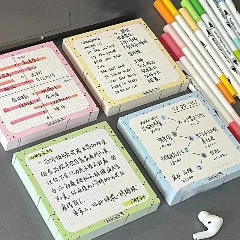 

100 Pads/Pack Transparent Inches Posted it Sticky Note Pads Notepads Posits School Stationery office Supplies back to school