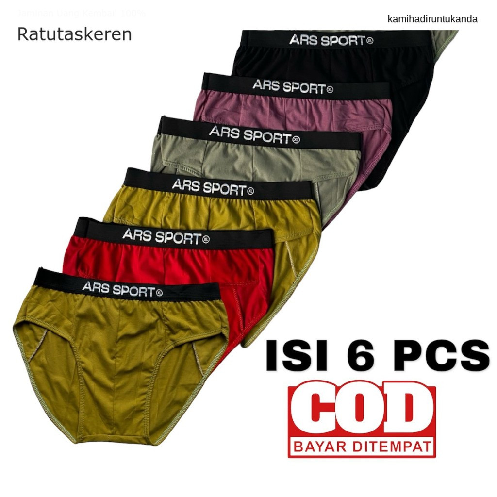 Pakaian dalam pria Macca 6 pcs celana dalam pria dewasa keren