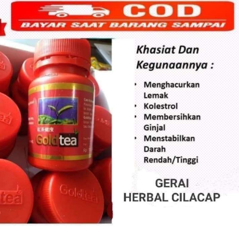 TEH HITAM GOLDTEA GOLD TEA ASLI GOLD TEA Teh Hitam yang sudah terkenal khasiatnya untuk kesehatan