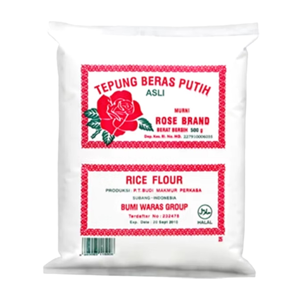 

Tepung Beras / Tepung Beras Rose Brand 500 Gram / Tepung Beras Putih Asli 100%