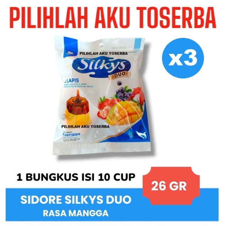 

Jelly SILKYS duo lapis MANGO MANGGA isi 10 pcs - ( HARGA PER 3 BUNGKUS )