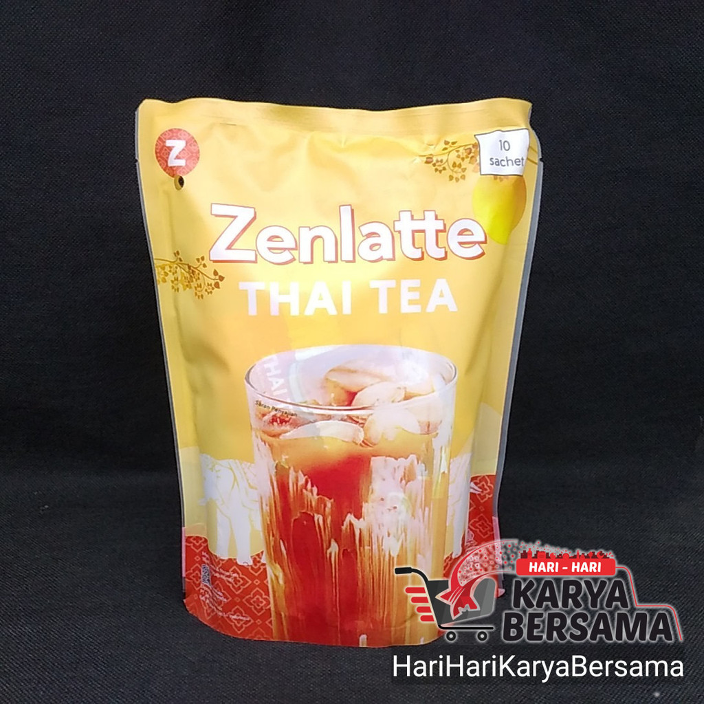 

ZENLATTE MINUMAN SERBUK INSTAN RASA THAI TEA POUCH 10'S X 27GR