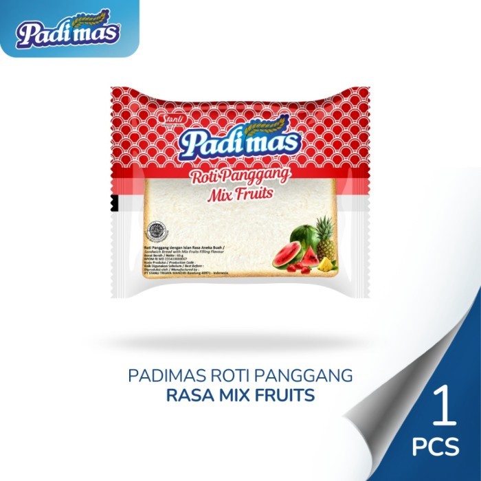 

New Item PADIMAS ROTI PANGGANG MIX FRUITS 65G