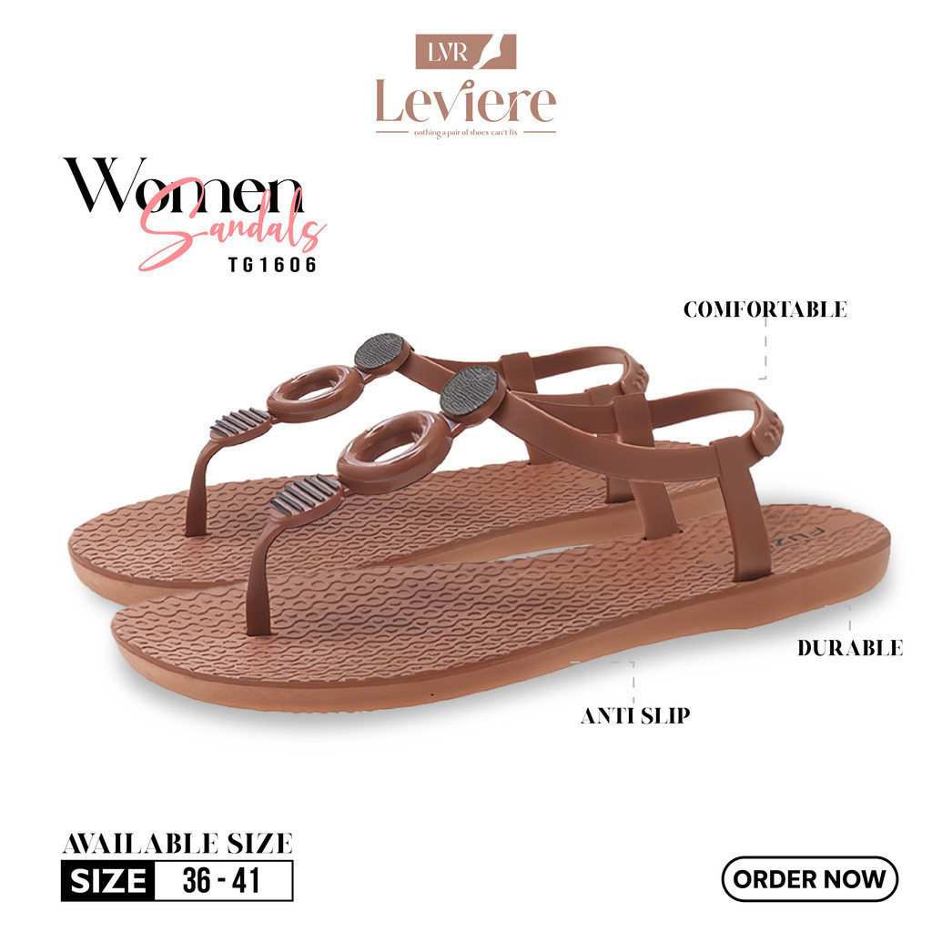 LVR Sandal Jepit Wanita Mode Bohemian Sandal Pantai TG1606