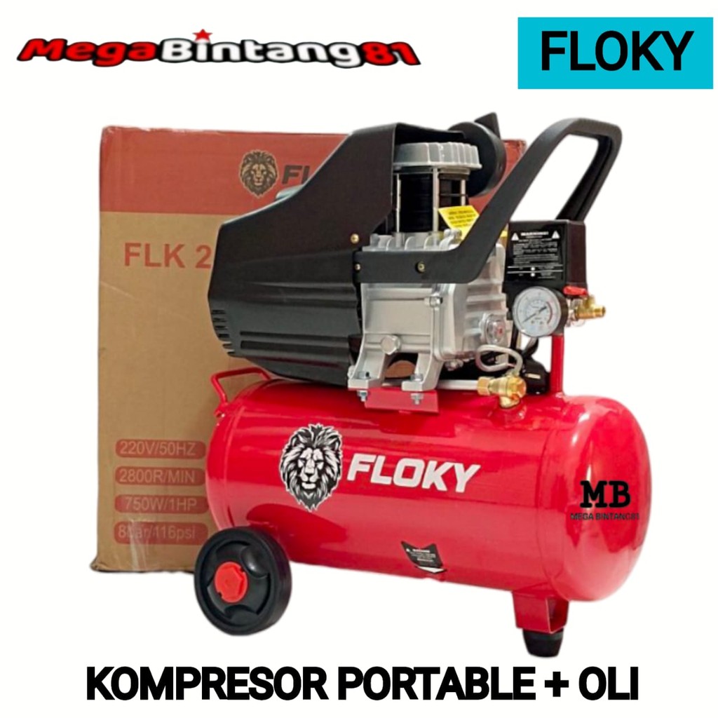 Kompresor Angin Listrik 9 Liter 24 Liter pake oli Kompresor Angin Portable 9 Liter 24 Liter pake oli