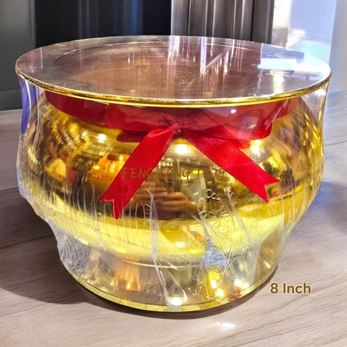 

LARIS -Hiolo (Tempat Hio) Kuningan P8 (Gambar Ujung Kiri) - 8"Polos Premium