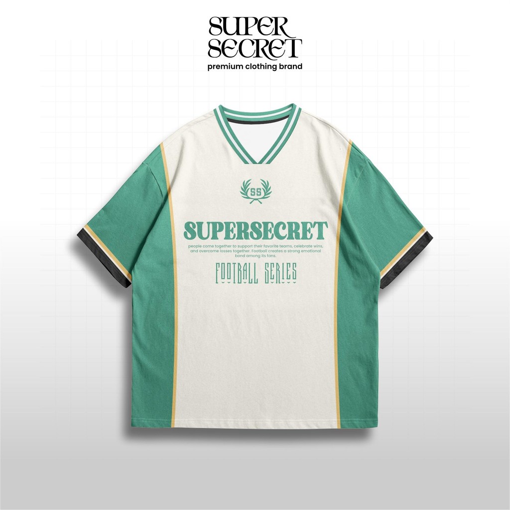 SUPER SECRET Jersey Oversize UB Series 1 Bahan Dryfit Brazil/Milano Vintage Rugby dengan Perlindunga