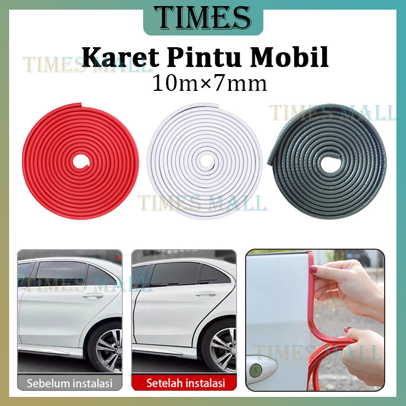 10m Karet Pintu Mobil / Lis Pintu Mobil Pelindung / Karet Peredam Pintu Mobil