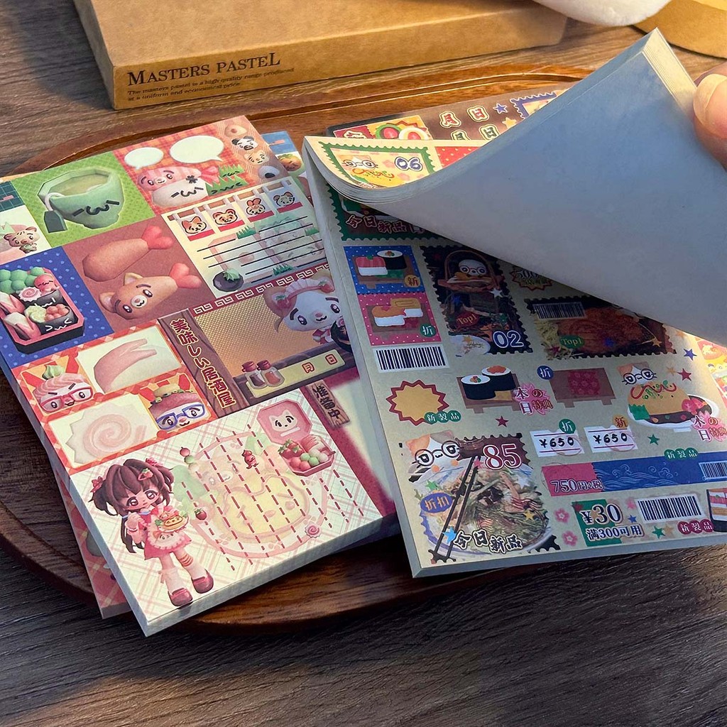 

Kawaii Scrapbook Notepad 50 sheets Memo Pads Japanese Style Collage Journal Decor Supplies Cute Paper Materials