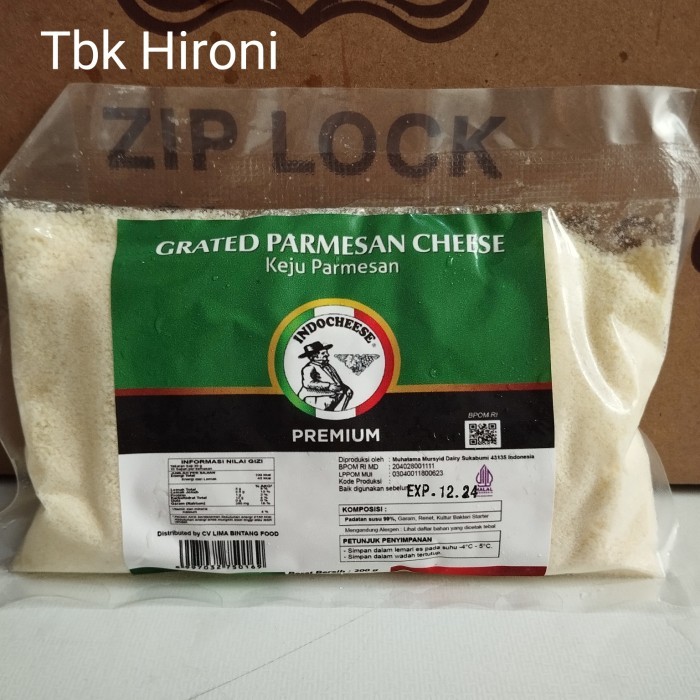 

Parmesan Bubuk Premium Indocheese 200gr