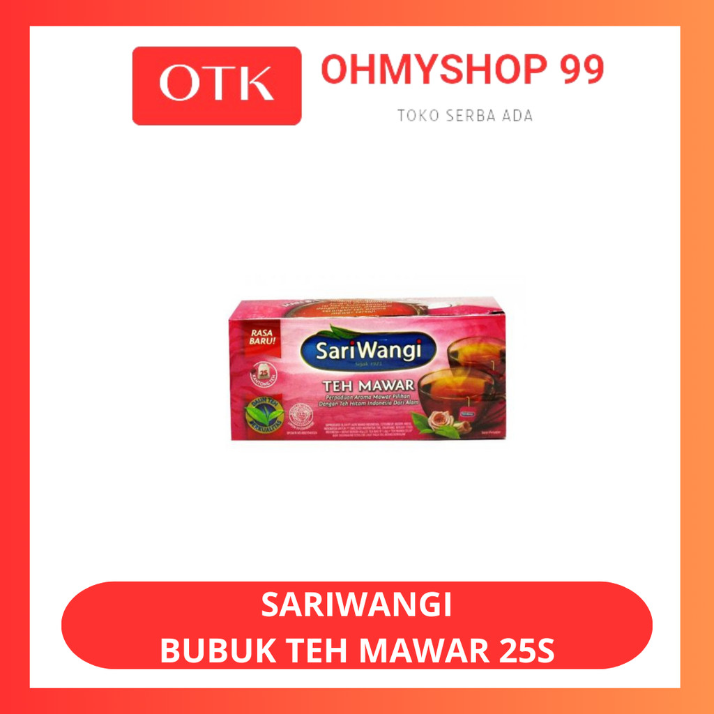 

SARIWANGI Bubuk Teh Mawar Celup 25S