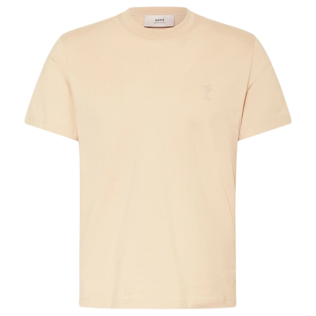 Ami Paris Adc Cream Small Logo Tee / Kaos Branded Original