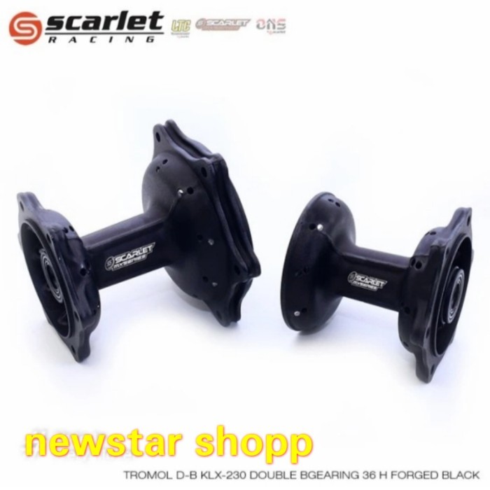 tromol forget KLX 230 hole 36 scarlet racing original - Hitam