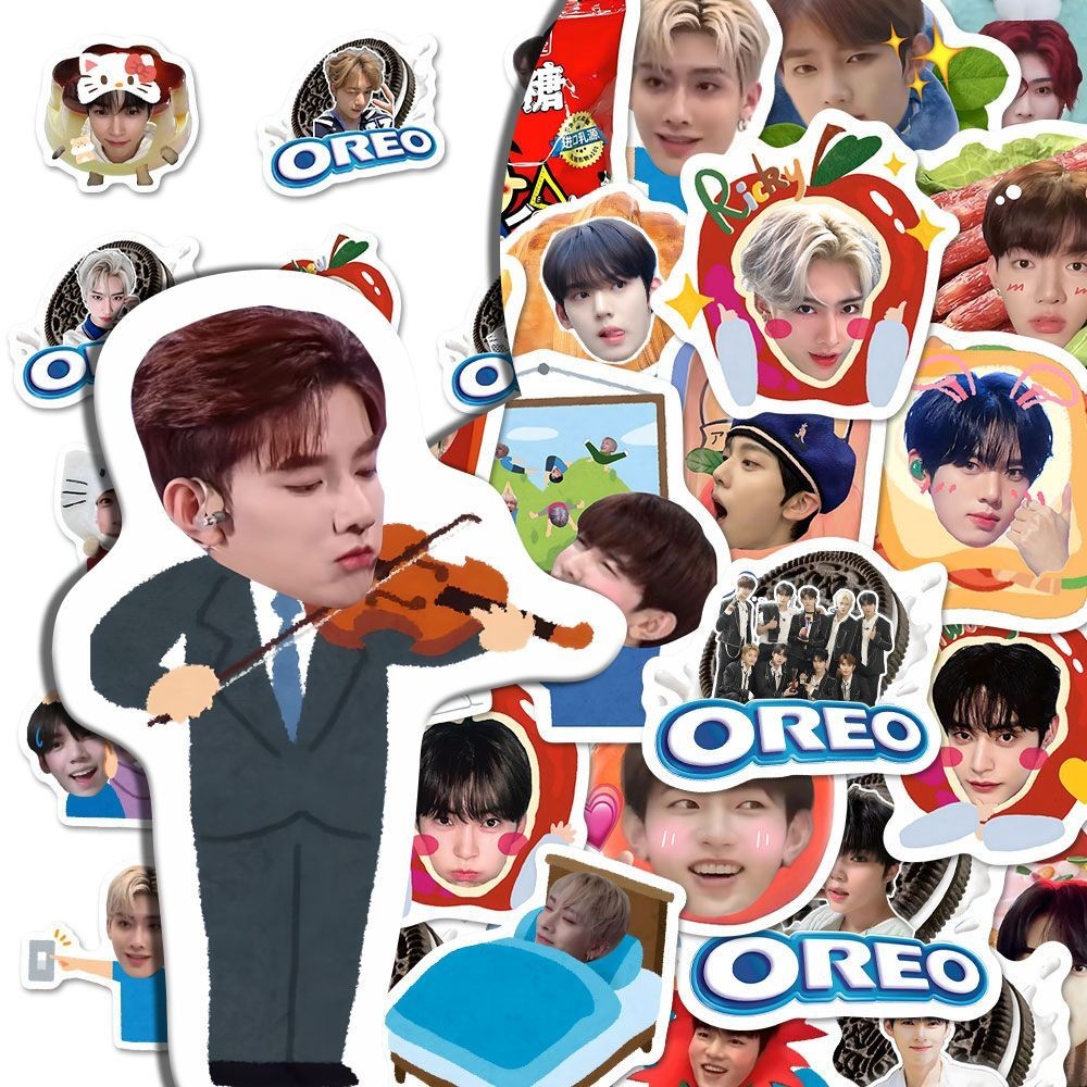 

KPOP ZB1 Big Head Stickers RICKY JIWOONG TAERAE MATTHEW YUJIN GYYUIN ZHANG HAO HANBIN GunWooky Decorative Waterproof Stickers