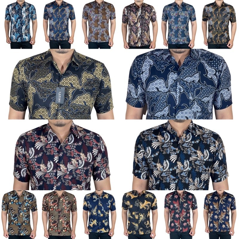 FLASH SALE LAFINO BATIK (A18-25) KEMEJA BATIK MODERN PRIA DEWASA ATASAN BATIK REGULER PRIA KATUN PRE