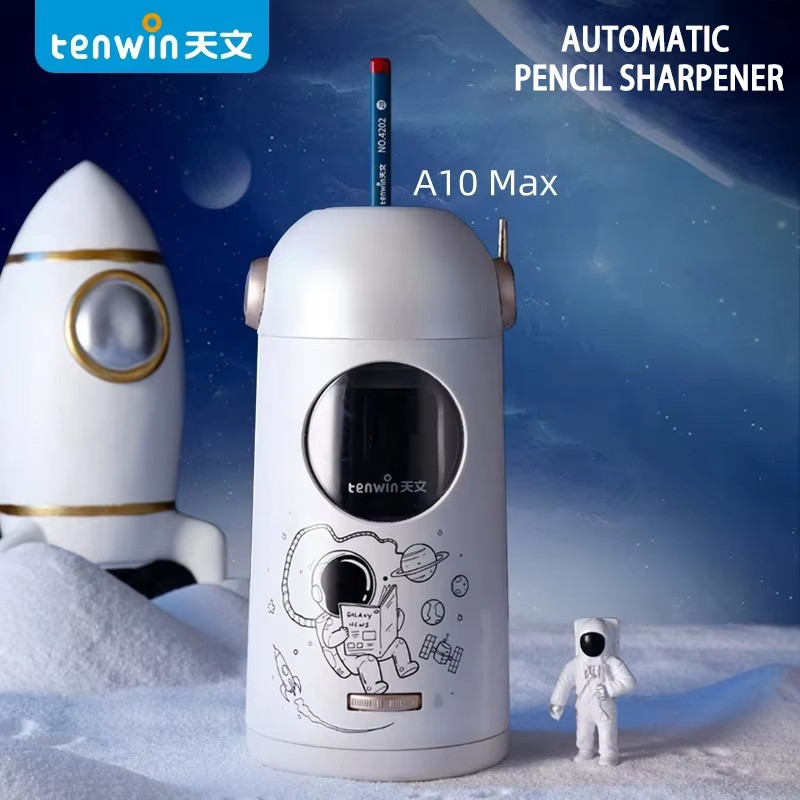 

Tenwin A10 Max Students stationery Automatic rising pencil sharpener Type-C Astronaut cartoon school Electric Sharpener Pencils