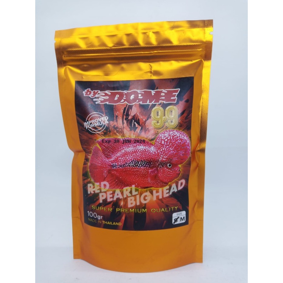 DOME 99 100 GRAM MAKANAN IKAN PELET IKAN PAKAN IKAN LOUHAN ORIGINAL - S