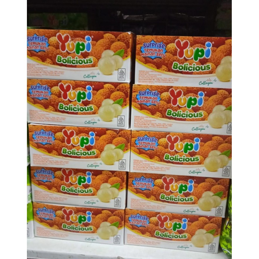 

YUPI BOLICIOUS 24 sachet LYCHEE per box