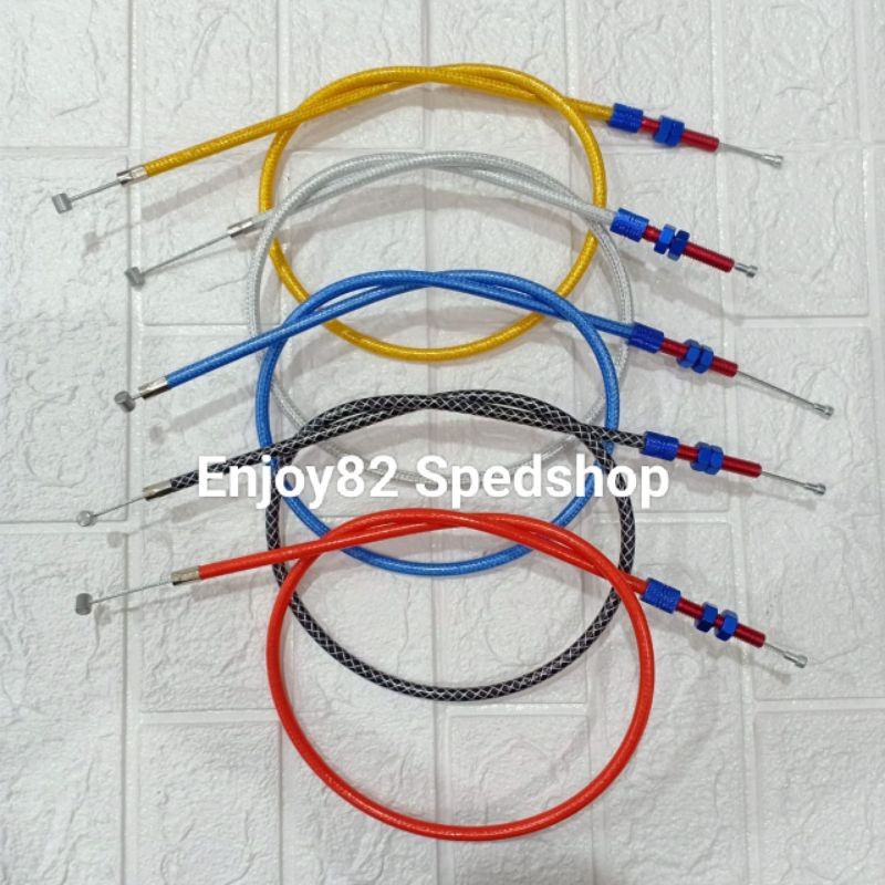 selang Kabel Kopling Serat Ninja R RR Vixion Fu ukuran 90 cm PVM Variasi