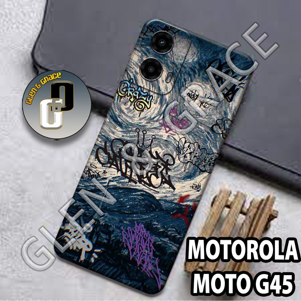 G5 - Softcase MOTOROLA MOTO G45 - Bahan karet lentur - Motif RICK AND MORTY - silikon lentur - Casin
