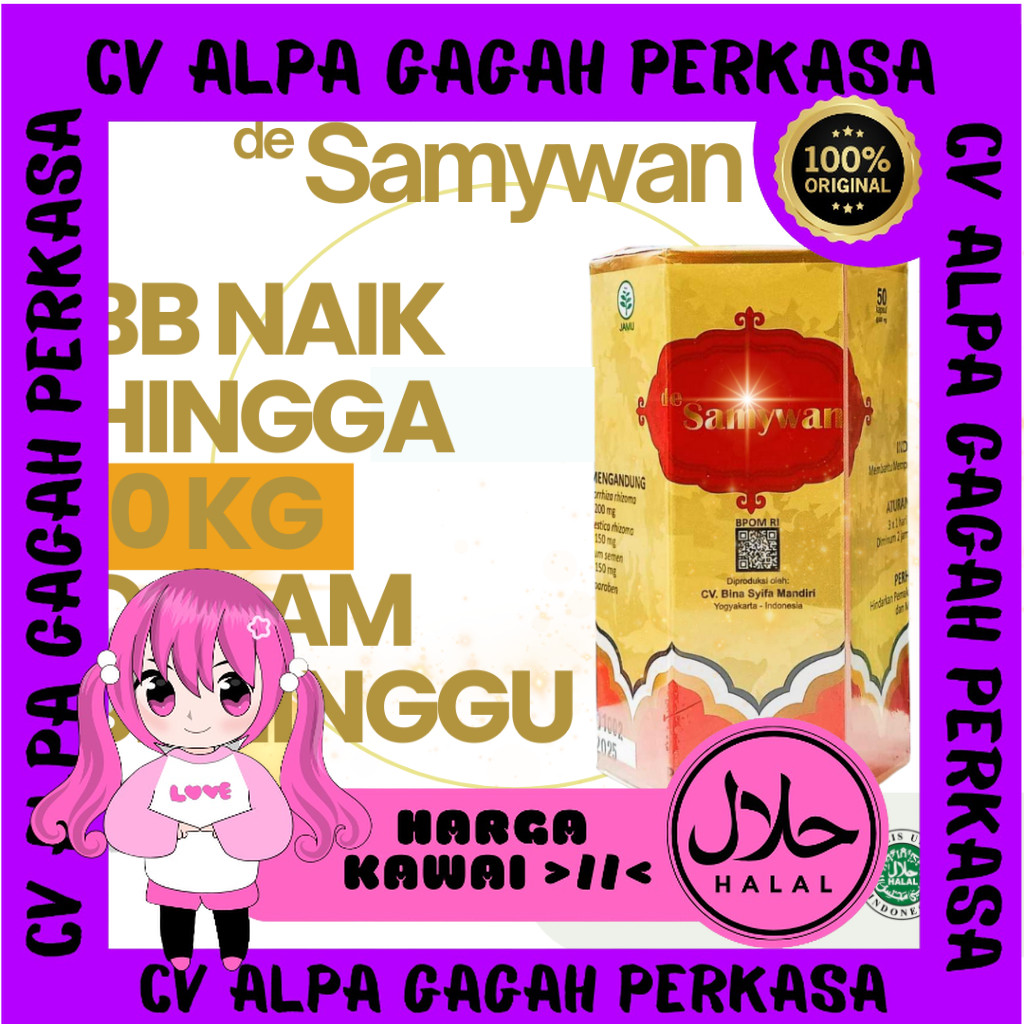 KODE 75ZX - Obat Gemuk Samyun Wan Original Bpom Kapsul Penggemuk Badan Samyunwan Obat Penggemuk Bada