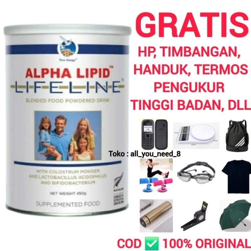 Susu Lifeline Alpha Lipid Colostrum Syaraf Kejepit Gratis Ongkir