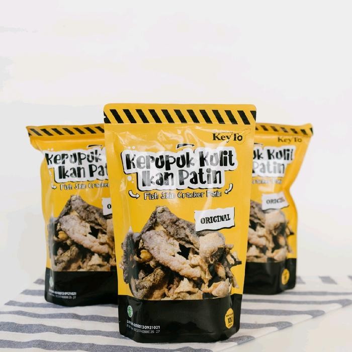

Kerupuk Kulit Ikan Patin Lowcarb - Original, 500 gram
