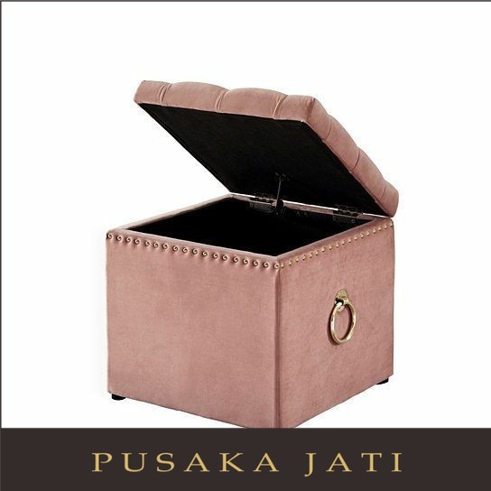 sofa Stool kotak | Sofa Stool Minimalis | Sofa minimalis Terbaru pusaka jati