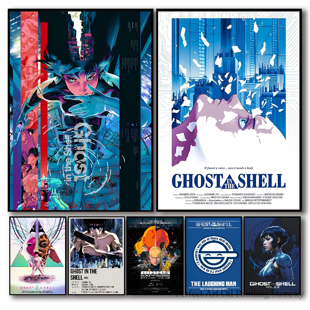 

Japan Anime Ghost In The Shell Poster Home Bedroom Entrance Cafe Art Decoration Painting