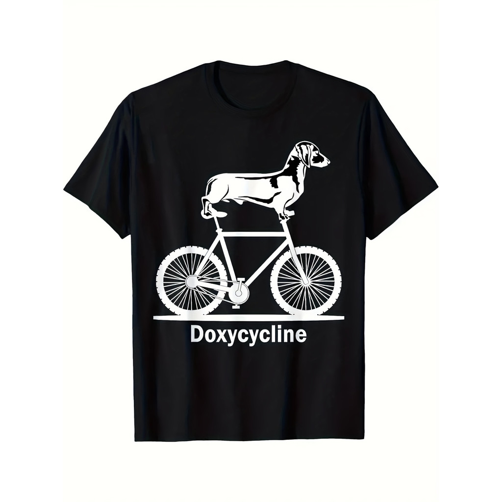 Kaos Ciprofloxacin Pharmacy Pun Lucu - Kaos Pria Wanita Remaja, Bahan Katun Combed Lembut Adem, Coco