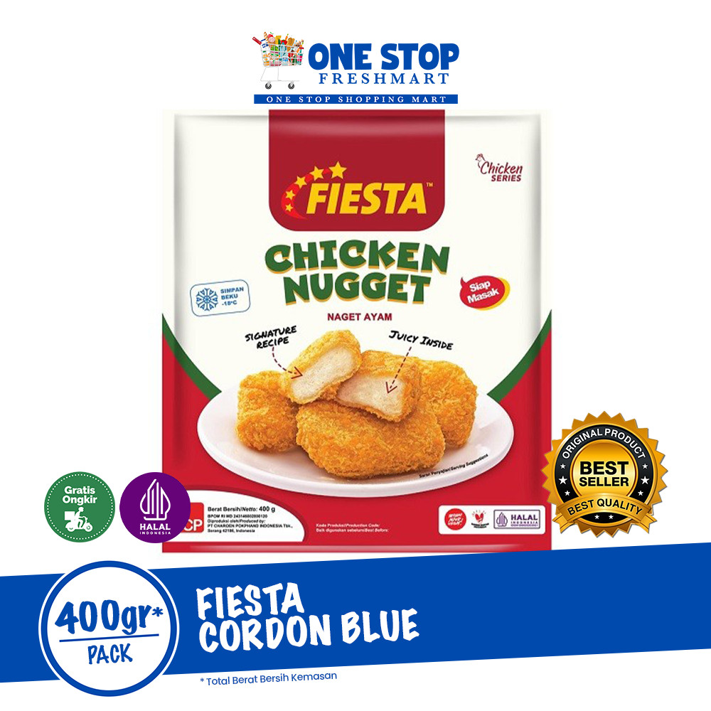

FIESTA CHICKEN NUGGET 400GR / FIESTA NUGGET 400GR