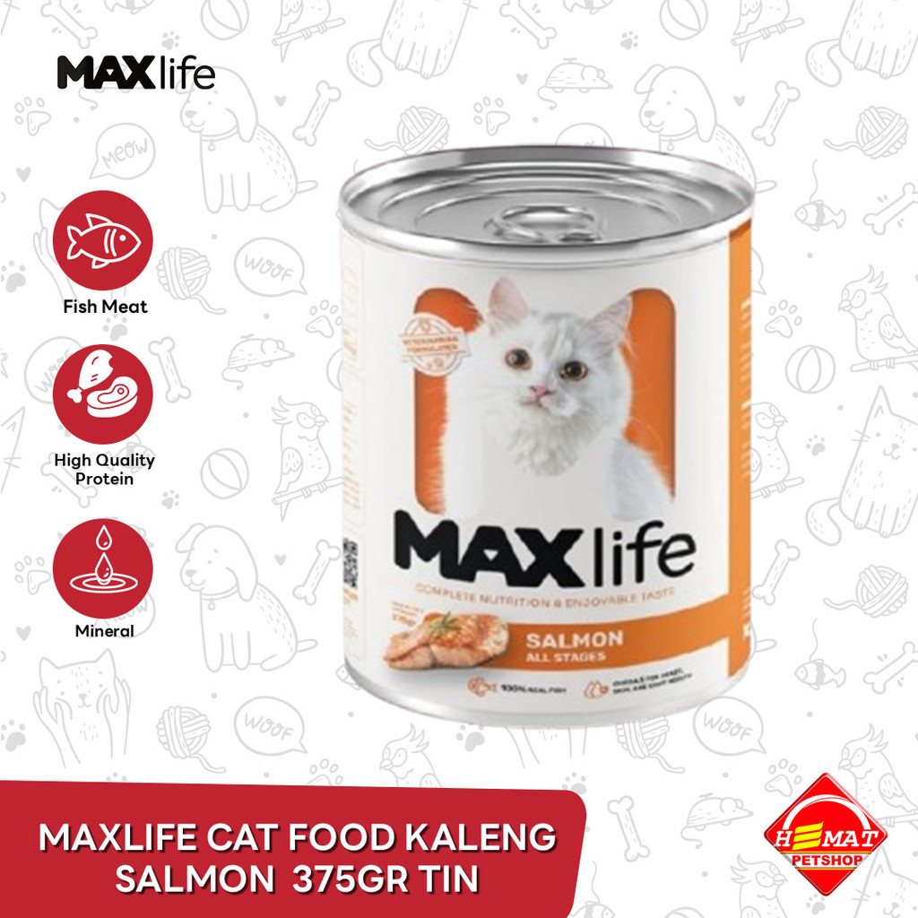 Makanan Kucing Kaleng MaxLife Cat food Can 375 Gram