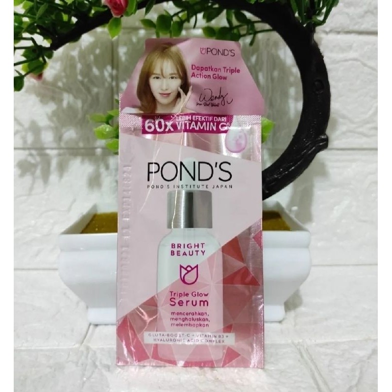 Pond’s Triple Glow Nourishing Serum Mask 7,5g Sachet Melembutkan Kulit - Harga Murah