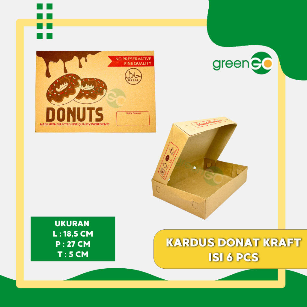

[MS] DUS DONAT ISI 3 PCS - DUS DONAT ISI 6 PCS DUS DONAT KRAFT DUS KUE DUS TEBAL UNTUK DONAT