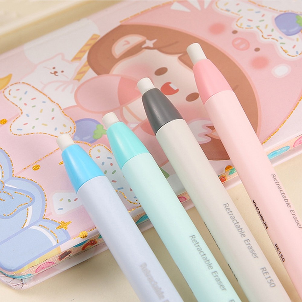 

[DOTDING] Penghapus Pensil Tarik & Ganti Karet Warna Macaron - Ergonomis Portabel untuk Perlengkapan Sekolah/Kantor H404