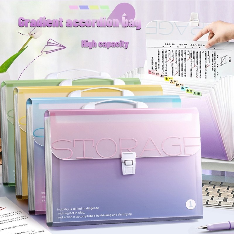 

[DOTDING] Tas File Kantor 13 Sekat - Material TPU Anti Air & Sistem Multi-Layer dengan Handle Ergonomis untuk Arsip A4 Q149