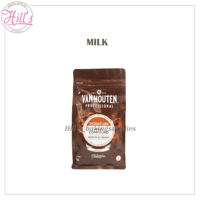 

VAN HOUTEN COMPOUND COIN 1 KG DARK INTENSE MILK WHITE CHOCOLATE COKLAT - VH-MilkCoin 1kg